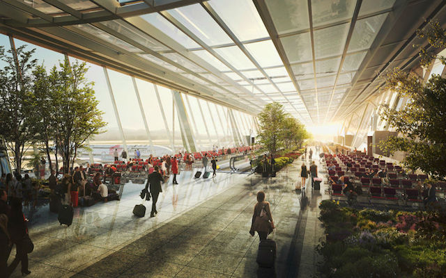 Fig. 3. Norman Foster, Terminal 3 building at Taoyuan International Airport. From: http://www.dezeen.com/2015/09/22/foster-partners-rogers-stirk-harbour-unstudio-compete-design-major-taiwan-airport-terminal-taoyuan-international-taipei/ (accessed September 18, 2016). 